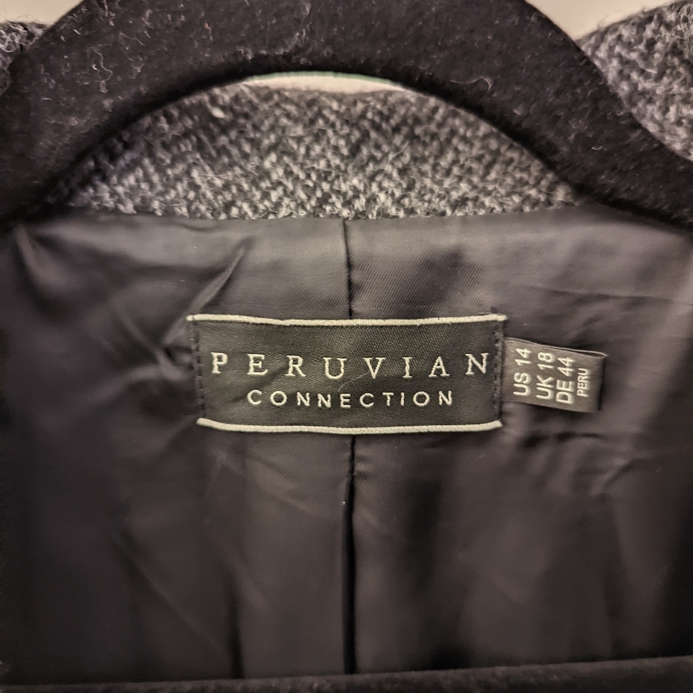 Peruvian Connection Herringbone Tweed Wool Alpaca… - image 4